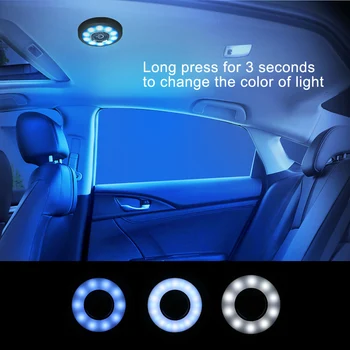 Automobilio Salono Skaitymo Šviesos Stogo Lubų Magnetas Lempa USB Įkrovimo Toyota RAV4 