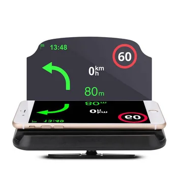 Automobilių HUD Heads Up Display Automobilių Turėtojas Stander Universalus IPhone GPS Navigacijos, Mobiliojo ryšio Telefonas, Vaizdo Projektorius Reflektorius