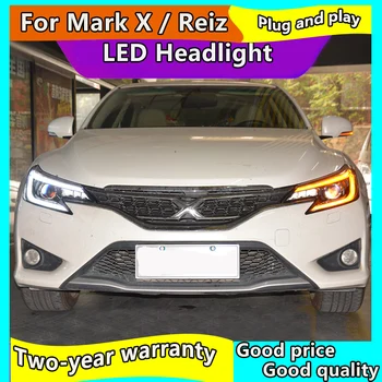 Automobilių Stiliaus Žibintas Toyota Reiz Žibintai 2013 -2018 Pažymėti X LED Žibintai Bi-Xenon Žibintas LED DRL Žibintų asamblėja