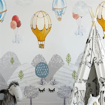 Beibehang Užsakymą Foto Tapetai, Freskos Siena Lipdukas Šiaurės šalių šiuolaikinio minimalistinio asmenybės geometrinis vaikų kambarį, namų dekoro