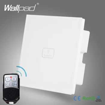 Belaidis Nuotolinio Valdymo Smart Home Wallpad White Crystal Jungiklis 110-250V 1 Gauja 2 Touch Screen Nuotolinio Valdymo jungikliai