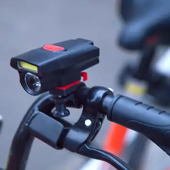 Bike Bicycle Light USB LED Įkrovimo Rinkinys Kalnų Ciklo Priekio Atgal Žibintų Lempos Žibintuvėlis Priekinių Žibintų Dviračių Priedai