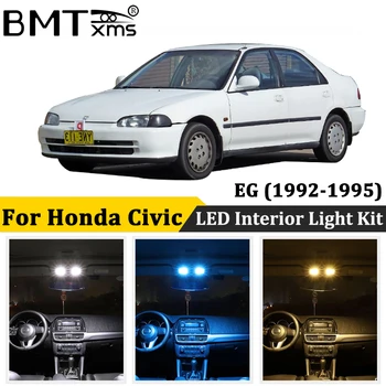 BMTxms 6Pcs Auto Canbus Led Interjero Dome Kamieno Lempos Licenciją Plokštelės Šviesos 1992-1995 M. Honda Civic 5 EG EG4 EG5 EG8 EG9