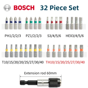 Bosch 32-Gabalas Įrankių Grąžtas, Elektrinis Įrankis Ranka Elektrinis Gręžtuvas Elektrinis Atsuktuvas Juostinėmis Atsuktuvas Bit, Rankinių Įrankių Rinkinys