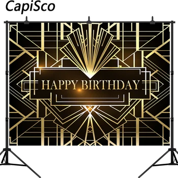 Capisco Great Gatsby Fone Gatsby Laimingas Gimtadienio Reklama Apdailos Fotografijos Backdrops Studija Filmuoja