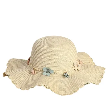 CHANSGEND Mados Vasaros Paplūdimio Skrybėlę Lauko Saulės Šiaudų Skrybėlę Atsitiktinis Platus Kraštų Arbata Šalies Moterų Saulės Skrybėlę