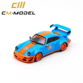 CM Modelis 1:64 RWB 964 Įlankos GT Sparnas/Ducktail Diecast Modelio Automobilių