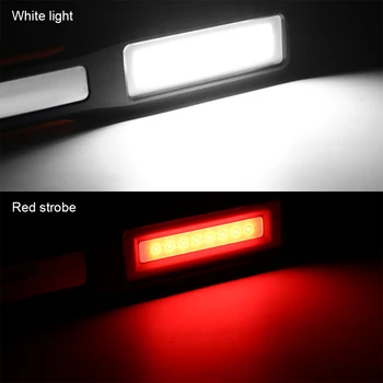 COB LED Darbo Inspekcijos Šviesos Fakelas, USB Įkrovimą, Žibintų Pasukamas Kablys Magnetinio Žibintuvėlis, Kempingas Automobilių Remontas Priežiūra