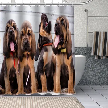 Custom Bloodhound Biglis Dušo Užuolaidos Vandeniui Vonios Užuolaidų Audinys, Dušo Rinkiniai, Lašas Laivybos 1pc užsakymą
