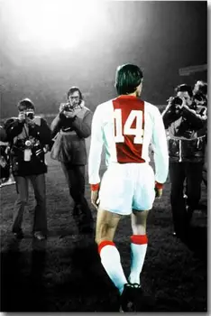 Custom Drobė Meno Johan Cruyff Plakatas Futbolo Legenda Sienų Lipdukai Nyderlandų Futbolo Žvaigždė Tapetai Lipdukas Sienų Dekoras #2494#