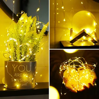 Daugiaspalvis LED String Lemputės Lemputė su Nuotolinio Muzikos Kalėdų Papuošalų Medis, Gėlių Girlianda Dekoro Kambaryje Pasakų Žibintai 2020 Karšto