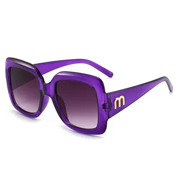 Didelis aikštė akiniai nuo saulės moterims, vyrams 2020 uv400 aukštos kokybės prekės dizaineris negabaritinių atspalvių moterų retro oculos de sol feminino