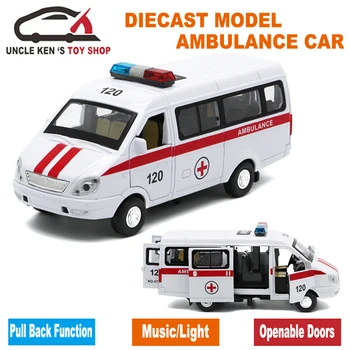 Diecast rusijos Greitosios pagalbos automobilis GAZ Gazel Masto Modelis, Metalo Automobilių Žaislai Berniukams, Ar Vaikai, Kaip ir Dovanos, Kurių Funkcijos