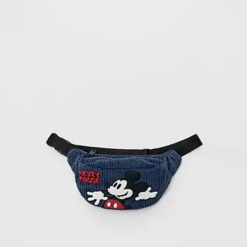 Disney nauja pavasario mados atsitiktinis berniukai mergaitė krūtinės maišelį pliušinis spausdinimo mielas animacinių filmų Mickey diržo maišelis mergina maišelius monetų piniginės
