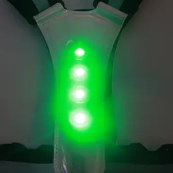 Elastinga LED Dviračių Liemenė Reguliuojama Matomumas Atspindinti Liemenė Įrankių Juostos Naktį Sporto Saugos Dviračių Atšvaitais, Diržo Žirgais