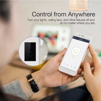 Eruiklink MUMS 3 gauja Wifi smart switch Tuya Smart Gyvenimo App 
