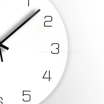 Europoje Medienos Sieninis Laikrodis Išjungti Dekoratyvinis Skaitmeninis Laikrodis už Kambarį Round Hanging Sieniniai Laikrodžiai Modernaus Dizaino Namų Dekoro 12 colių
