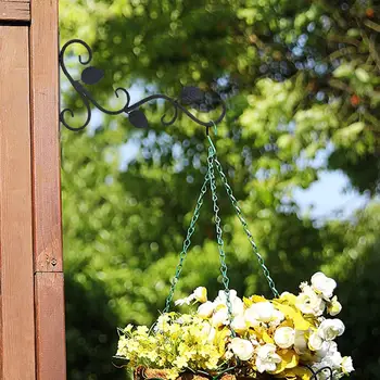 Europos stiliaus Modernus Sieniniai Geležies Gėlių Krepšelis Sienų Apdailai Kabantys Krepšelį Gėlių Stovas Metalo Kabo Gėlių Stovas