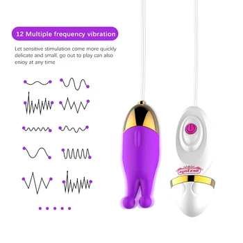 EXVOID Varpos Vibracijos Įrašą 12 Dažnio Spenelių Masažas Nuotolinio Kiaušinių Vibratorius Silikono Makšties Klitorio Stimuliacijos G-taško Vibratorius