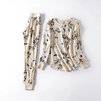 Fdfklak naujas ponios loungewear namų drabužių pižama moterims pijama pyjama nustatyti, pavasarį, rudenį ilgomis rankovėmis sleepwear Q1542