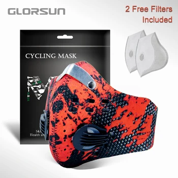 GLORSUN taršos kaukė užsakymą neopreno stabdžių kd2.5 motociklą dviratį dviračiu airfilter didmeninė stabdžių kvapas, smogas, žiedadulkių kaukė