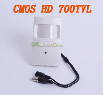 HD CMOS 700TVL 3.7 mm Objektyvas Saugumo Indoor Mini PIR Shell Stebėjimo Kamera, VAIZDO Kameros