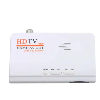 HDMI suderinamus HD 1080P Be VGA Versija DVB-T2 TV Box AV CVBS Imtuvas Imtuvas skaitmeninės Antžeminės Imtuvas + Nuotolinio Valdymo pultas