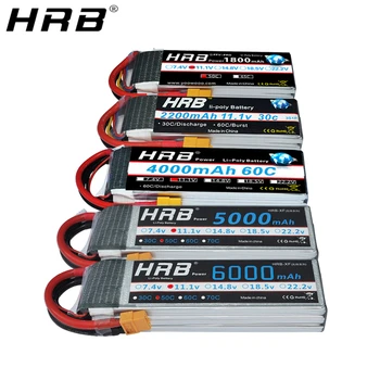 HRB 3 11.1 V Lipo Baterija 1800mah 2200mah 2600mah 3300mah 4000mah 5000mah 5200 6000mah 10000mah 12000mah 22000mah RC Dalys XT60