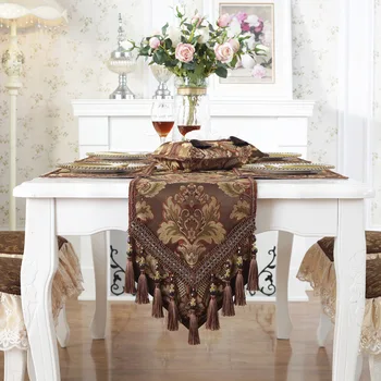 JAV europos stiliaus aukštos kokybės stalo runner didmeninė siuvinėti china stalo runner vestuvių viešbutis vakarienę