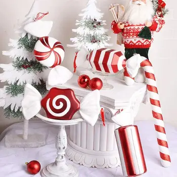 Kalėdų dekoracijas, scenos išdėstymas dovana, papuošalai pakabukas baltas 