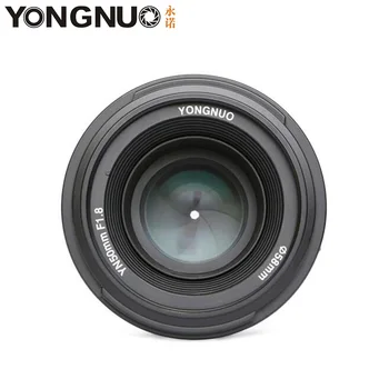 Kameros Lęšis YONGNUO YN50mm F1.8 MF YN 50mm f/1.8 AF Objektyvas YN50 Diafragmos Auto Focus 