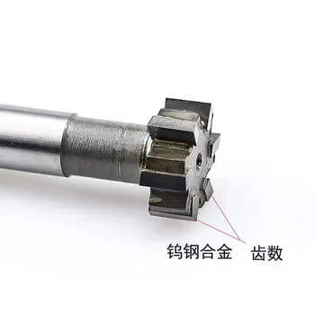 Karbidas T-slot frezavimo cutter įterpti volframo plieno T-cutter D40 3/4/5/6MM