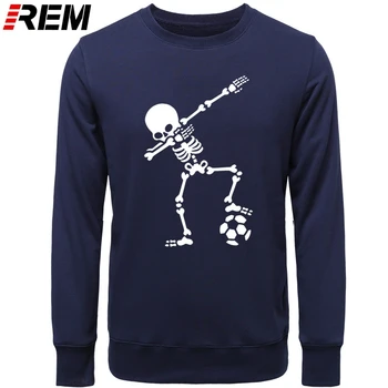 Kaukolė dizaino Dab Skeletas koja kamuolys Hoodies Tepdami Skeletor vyrų kaulai Rusija pasaulio marškinėliai taurės Hoodies, Susagstomi megztiniai