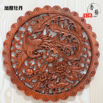 Kinijos medinė skulptūra pakabukas apdaila apvalios amatai įvairių modelių 28CM