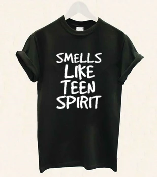 Kvepia Paauglių Dvasia Laiškas Spausdinti Moterų marškinėliai Medvilnės Atsitiktinis Juokingi Marškinėliai moterims mados juokinga šūkis grunge tumblr tees