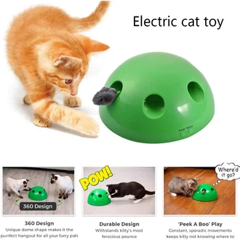 Kūrybos Elektros Pet Funny Cat Dėklas Mokymo Žaislas Katė Braižymo Prietaiso Pelės Žaislas Interaktyvaus Dėlionės Žaidimas Žaisti Įdomius Katė Žaislas