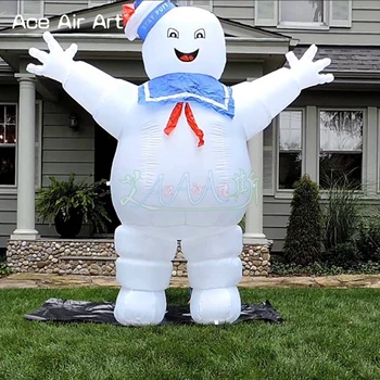 Lauko pripučiami KLASIKINIS LIKTI PUFT Marshmallow Žmogus modelis ateiti su oro pūstuvas Halloween party