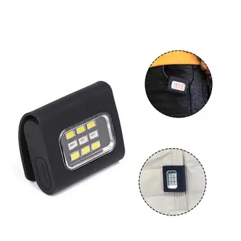 Lauko Sporto Žibintus COB LED Naktį Veikia Žibintuvėlis Įspėjamieji Žibintai USB Mokestis Krūtinės Lempos Saugos Bėgiojimas Žibintuvėlis