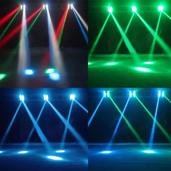 LED 8x12W LED Voras Licht RGBW DMX Podiumo Verlichting Dj, LED Voras Juda Galvos Artimosios Šviesos
