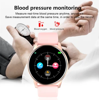 LIGE mados Smart Watch Moterys Vyrai Fitness tracker Širdies ritmo monitorius Kraujo spaudimo funkcija smartwatch žmogus 
