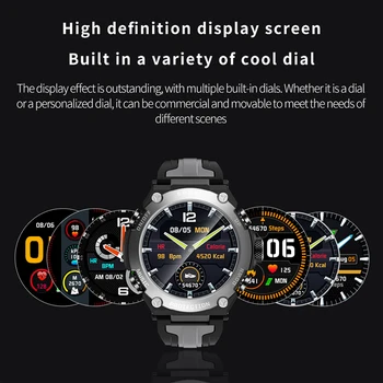 LIGE Smart Watch Vyrų Širdies ritmas, kraujospūdžio Stebėsenos IP68 Vandeniui Muzikos Smartwatch Lauko Sporto Žiūrėti Xiaomi 