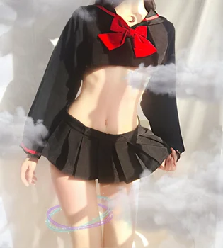 Mielas Anime Mokyklos Mergina Vienodas 2Ps Sailor Cosplay Šalies apatinis Trikotažas Japanese Lolita Apranga, apatinis trikotažas Nustatyti Egzotiškų Kostiumai