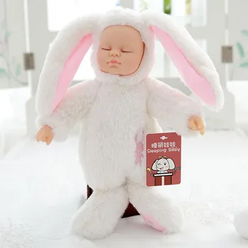Mielas Atgimsta Modeliavimas Miego Baby Doll Gyvas Triušis Kūdikis Miega Pliušinis Lėlės Vaikams Žaislas Gimtadienio Mergaitė Dovana