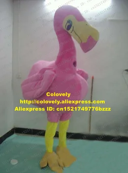 Mielas Rožinis Paukštis, Raudonas-vainikavo Kranas Stručių Talismanas Kostiumas Flamingo Turkija Tallstrider Su Dideliais Rožinė Kūno Suaugusiųjų Nr. 626 Nemokama Laivas