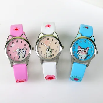 Mielas Sūris Katė Modelio Moterų laikrodis su Apyranke Kvarciniai Analoginiai Ponios Laikrodžiai, Vaikų Mergaičių Studentų Laikrodis Dovana Relogio Feminino