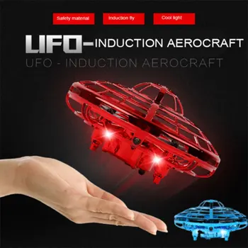 Mini UFO Drone Gestas valdymo Sraigtasparnis RC Quadcopter Jutikliai ir Žibintus Patalpų supa skristi 3D flip Orlaivių Vaikams Dovanų
