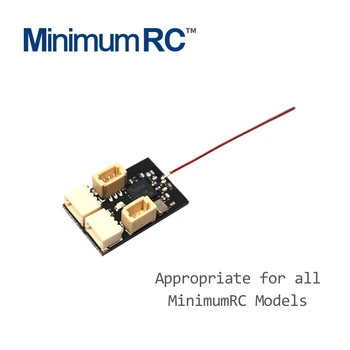 MinimumRC micro 4CH imtuvas su įmontuotu 5A brushed ESC Dsm2 S-fhss Frsky Flysky (tinka visos MinimumRC modeliai)