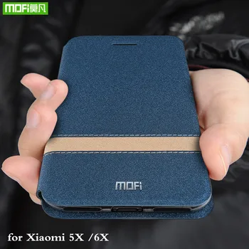 MOFi Flip Dangtelis Xiaomi Mi A1 Atveju Silikono Coque už Xiaomi A2 TPU Būsto Xiomi 5X Mi 6X 