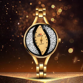 Moterų Laikrodžiai Top Brand Prabangos Ponios, Nerūdijančio Plieno Laikrodžiai Moterims Creative Eye Projektavimo Ponios Laikrodis Relogio Feminino