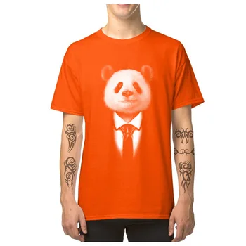 Mr. Panda Viršūnes Tees Anglija Stiliaus marškinėliai Vyrams Medvilnės Vasarą, O Rudenį-Kaklo Marškinėlius Paprasta Stiliaus Marškinėliai Slim Fit Camiseta